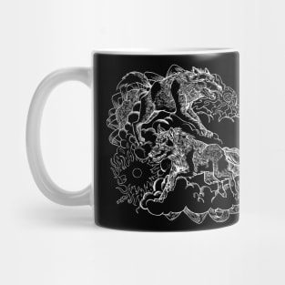 Wolf Moon And Sun Yin Yang Wolves Mug